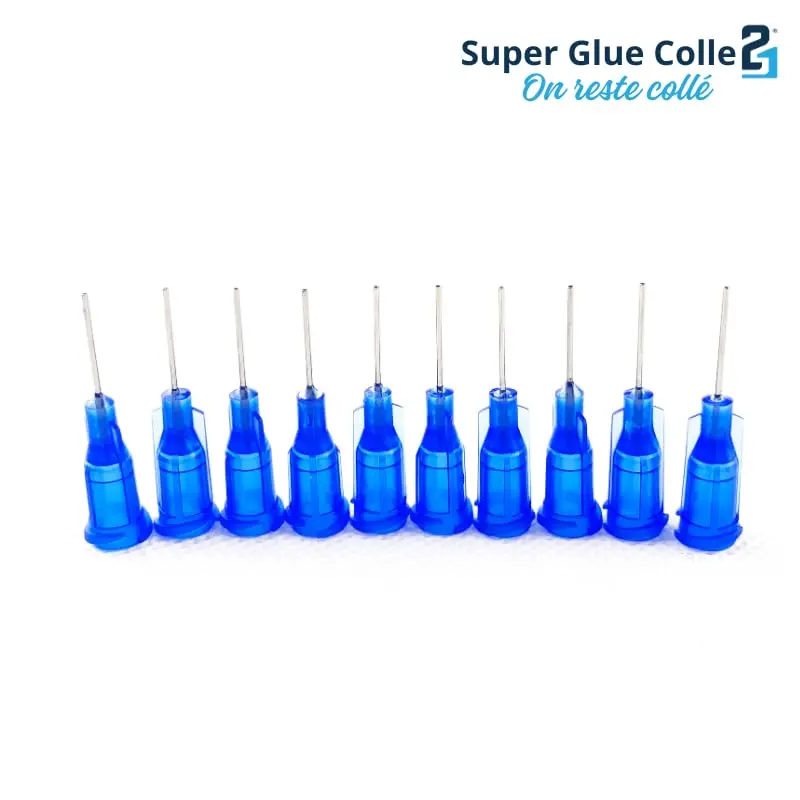 ✨ 50 Canules de Précision avec Embout Métal 22GA By Super Glue Cyano Colle21 –Canules professionnelle de précision pour le Bricolage & Modélisme ! ✨🔆
