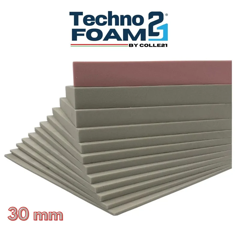 🧱 Technofoam 21 by Colle21 – Support décoratif en mousse rigide polyuréthane – Idéal pour projets créatifs, 30 x 21 cm, 30 mm d’épaisseur