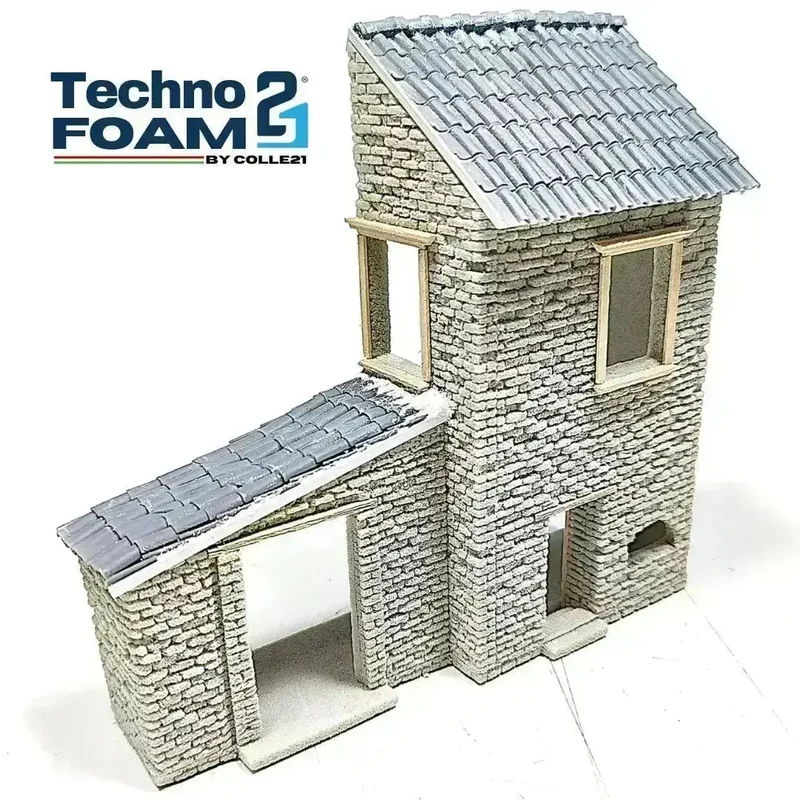 🧱 Technofoam 21 by Colle21 – Support décoratif en mousse rigide polyuréthane – Idéal pour projets créatifs, 30 x 21 cm, 10 mm d’épaisseur