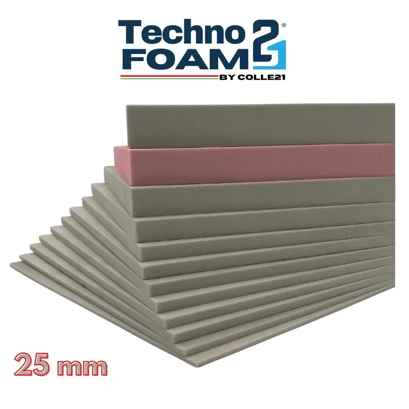 🧱 Technofoam 21 by Colle21 – Support décoratif en mousse rigide polyuréthane – Idéal pour projets créatifs, 30 x 21 cm, 25 mm d’épaisseur