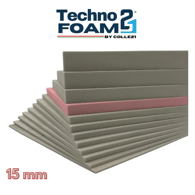 🧱 Technofoam 21 by Colle21 – Support décoratif en mousse rigide polyuréthane – Idéal pour projets créatifs, 30 x 21 cm, 15 mm d’épaisseur