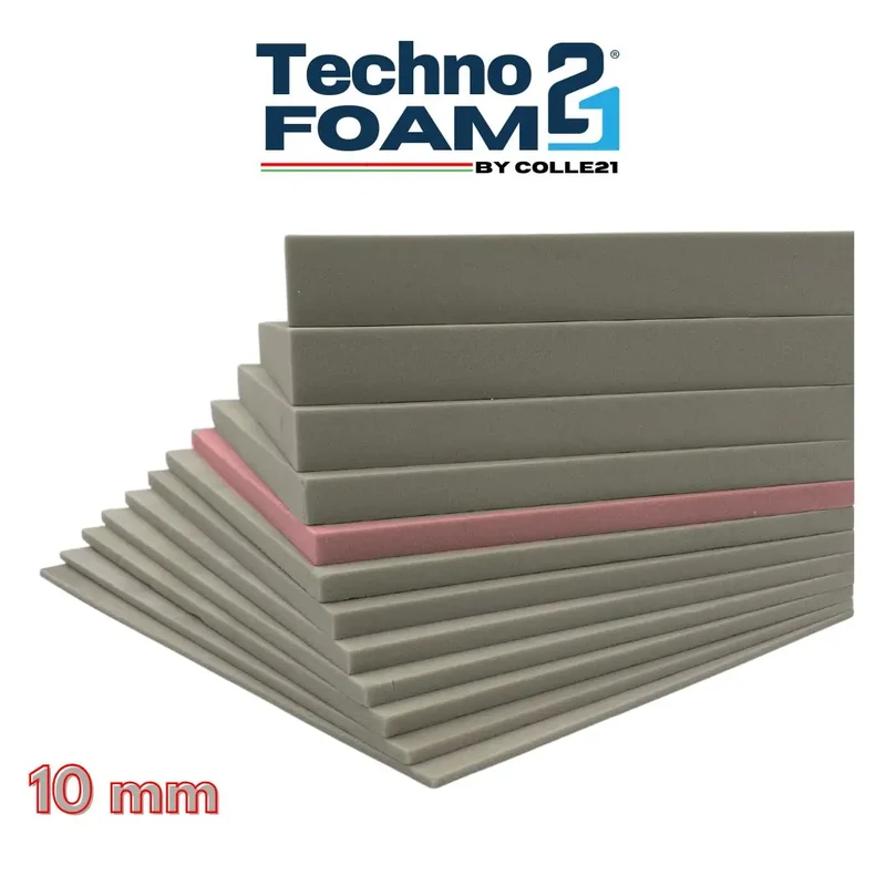 🧱 Technofoam 21 by Colle21 – Support décoratif en mousse rigide polyuréthane – Idéal pour projets créatifs, 30 x 21 cm, 10 mm d’épaisseur
