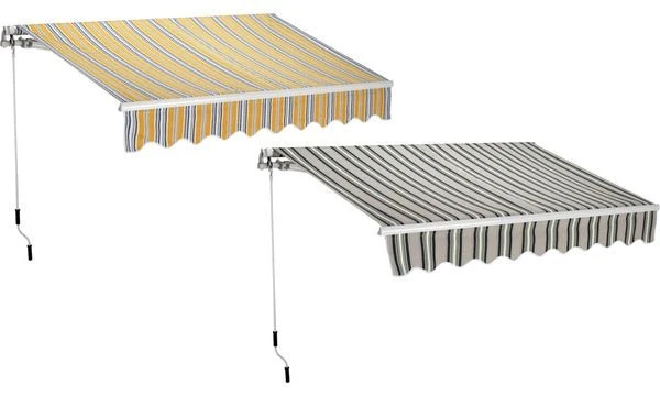 Tenda da sole a barra quadra 300x200 cm - colore Verde/Bianco