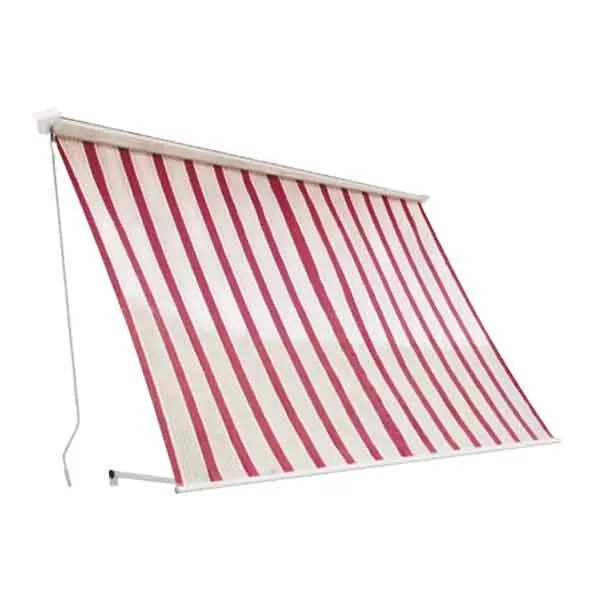 Tenda da sole a caduta con cassone 300x250 cm - Bordeaux/Crema