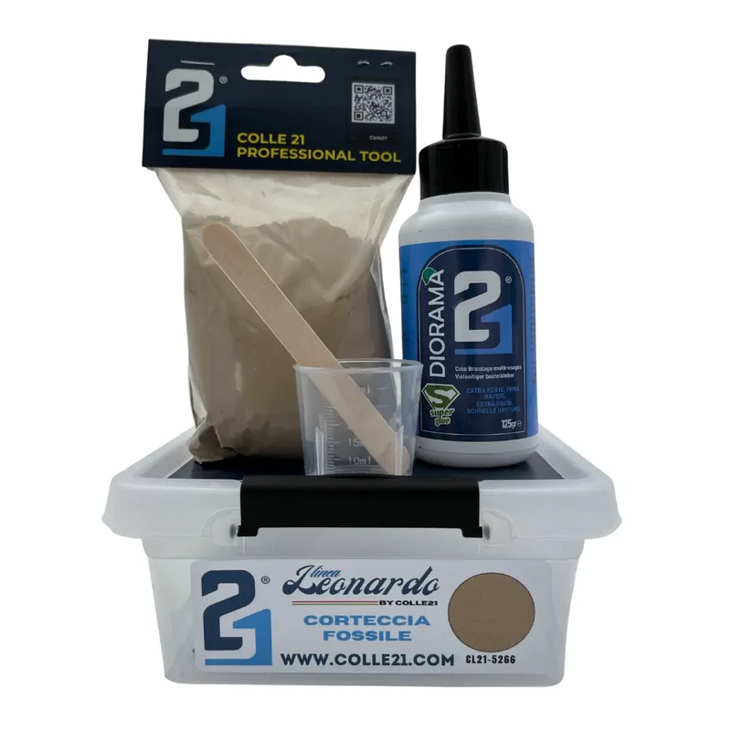 ✨ Terre Decorative Linea Leonardo – Corteccia Fossile By Colle21 :Poudre décoratif spécialement pensé pour la réalisation de décors, la mise en scène de dioramas et la personnalisation de projets de modélisme.
