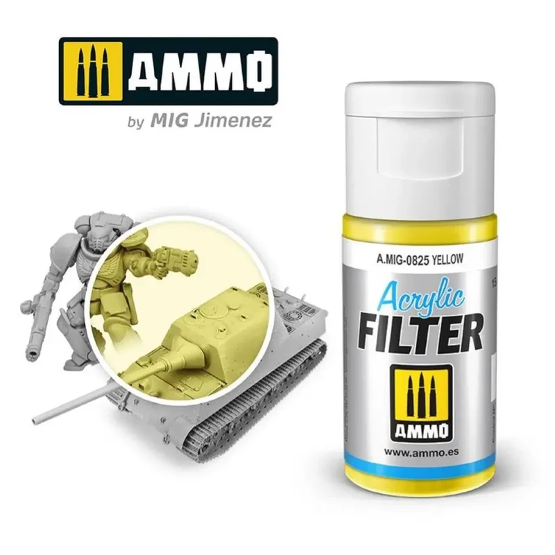 ACRYLIC FILTER Yellow Amig0825