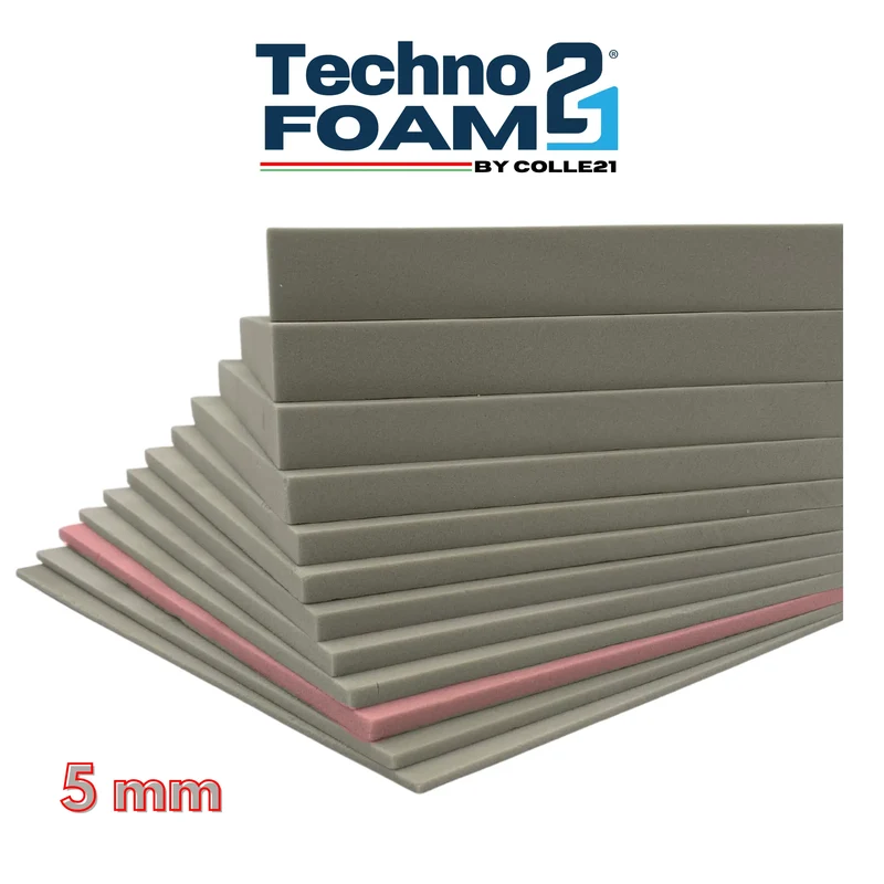 🧱 Technofoam 21 by Colle21 –Support décoratif en mousse rigide polyuréthane – Idéal pour projets créatifs, 30 x 21 cm, 5 mm d’épaisseur