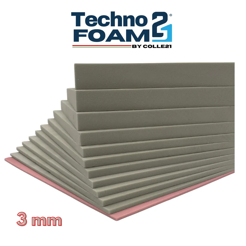 🧱 Technofoam 21 by Colle21 – Support décoratif en mousse rigide polyuréthane – Idéal pour projets créatifs, 30 x 21 cm, 3 mm d’épaisseur