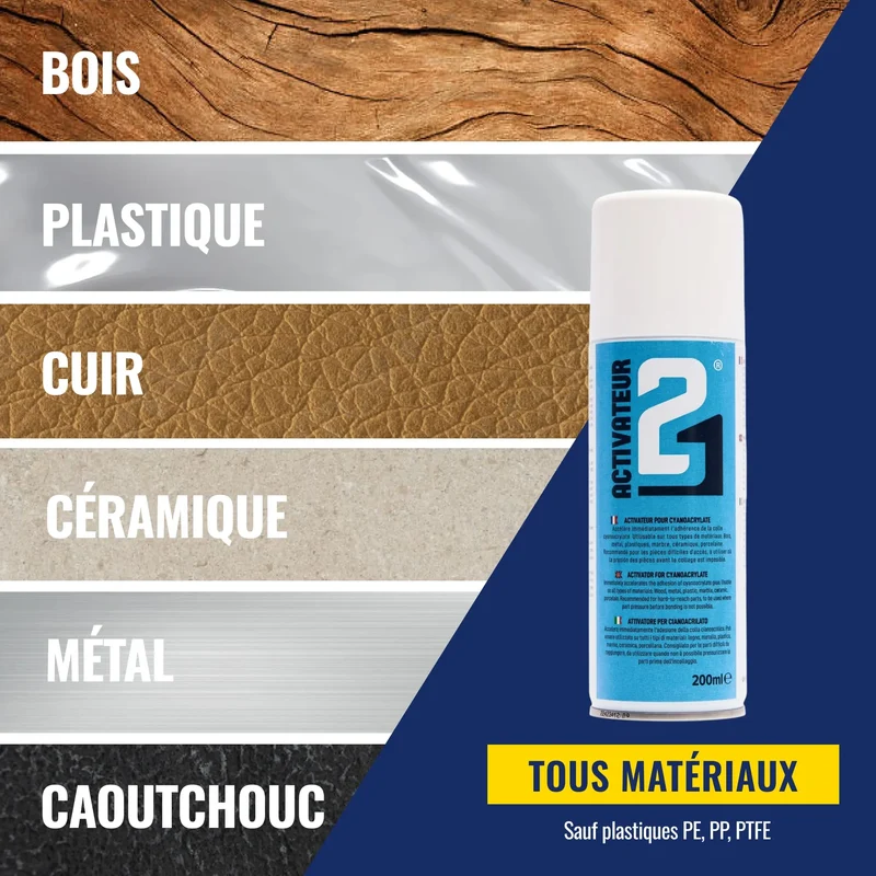 🚀 Activateur Spray Colle21 200ml | Accélérateur de collage pour Colle cyanoacrylate – Activateur Spray Parfaite pour les travaux de modélisme de précision, le bricolage artistique et les réparations techniques à haute exigence. 🛠️