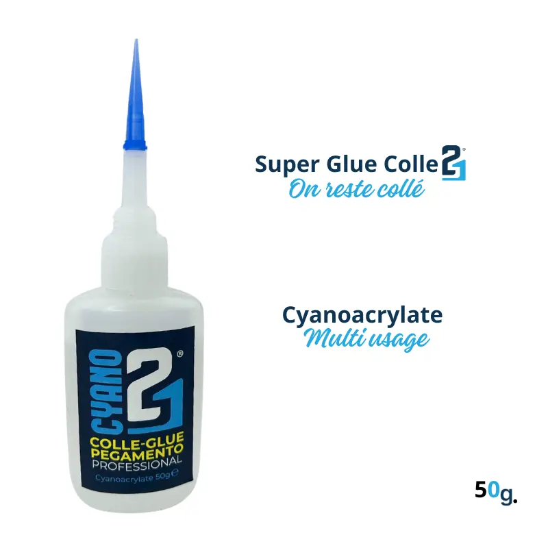 🚀 Super Glue Cyano Colle21 50g | Colle cyanoacrylate extra-forte multi-supports Parfaite pour les travaux de modélisme de précision, le bricolage artistique et les réparations techniques à haute exigence. 🛠️