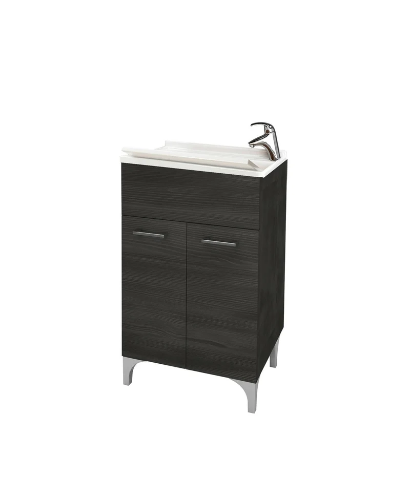 Lavatoio 2 ante da cm 50x50 colore rovere scuro