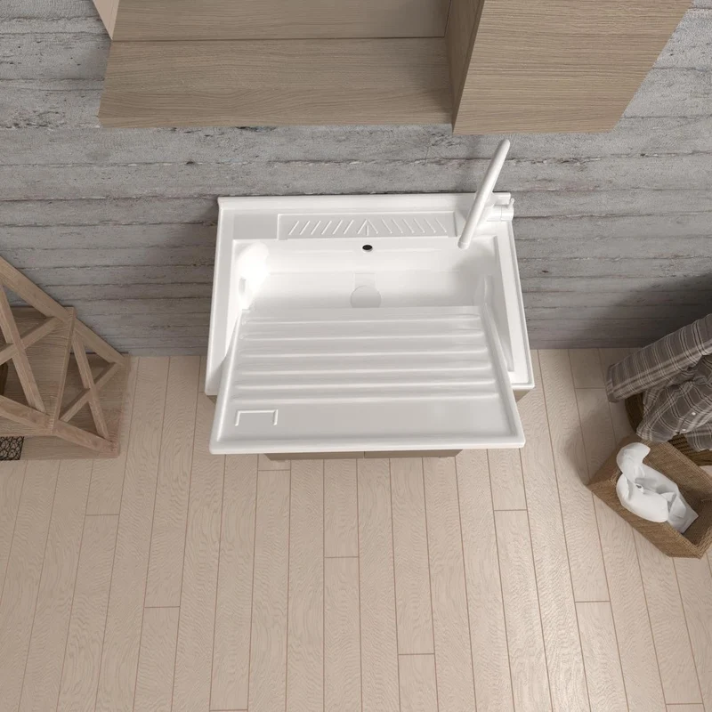 Lavatoio 2 ante da cm 50x50 colore rovere fumo