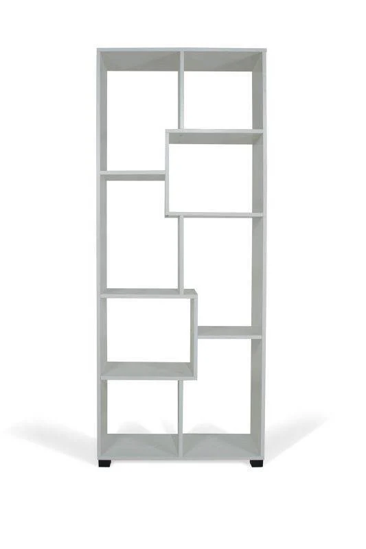 Libreria giorno 8 ripiani 70x24xh 178cm color rovere sbiancato