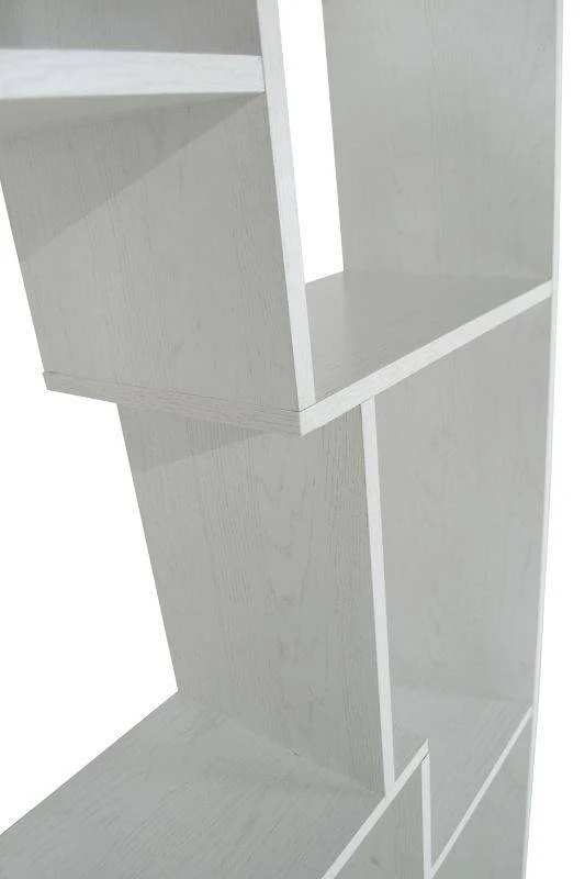 Libreria giorno 8 ripiani 70x24xh 178cm color rovere sbiancato