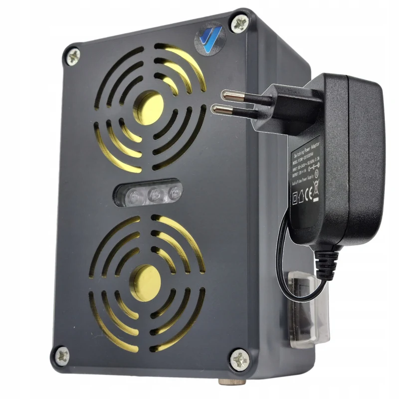 Viano rodent, martens, mice, and rat repeller, ultrasonic generator, two speakers, Waterstrob