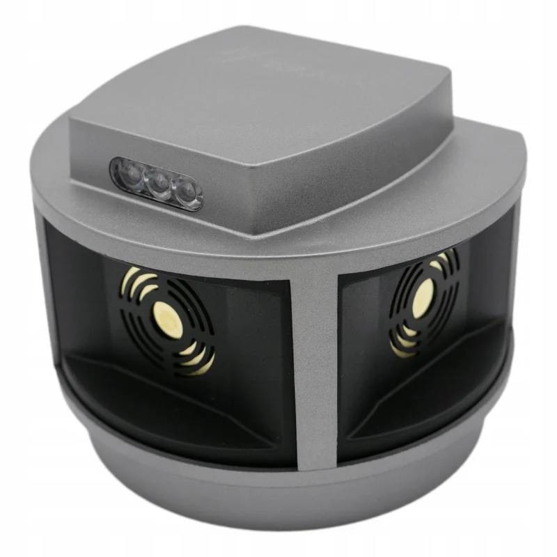 Rodent, marten, mouse repellent Viano, ultrasonic generator, strobe panel, three speakers, Trio-Strob
