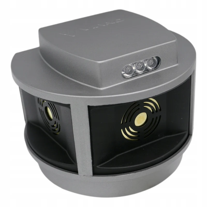 Rodent, marten, mouse repellent Viano, ultrasonic generator, strobe panel, three speakers, Trio-Strob