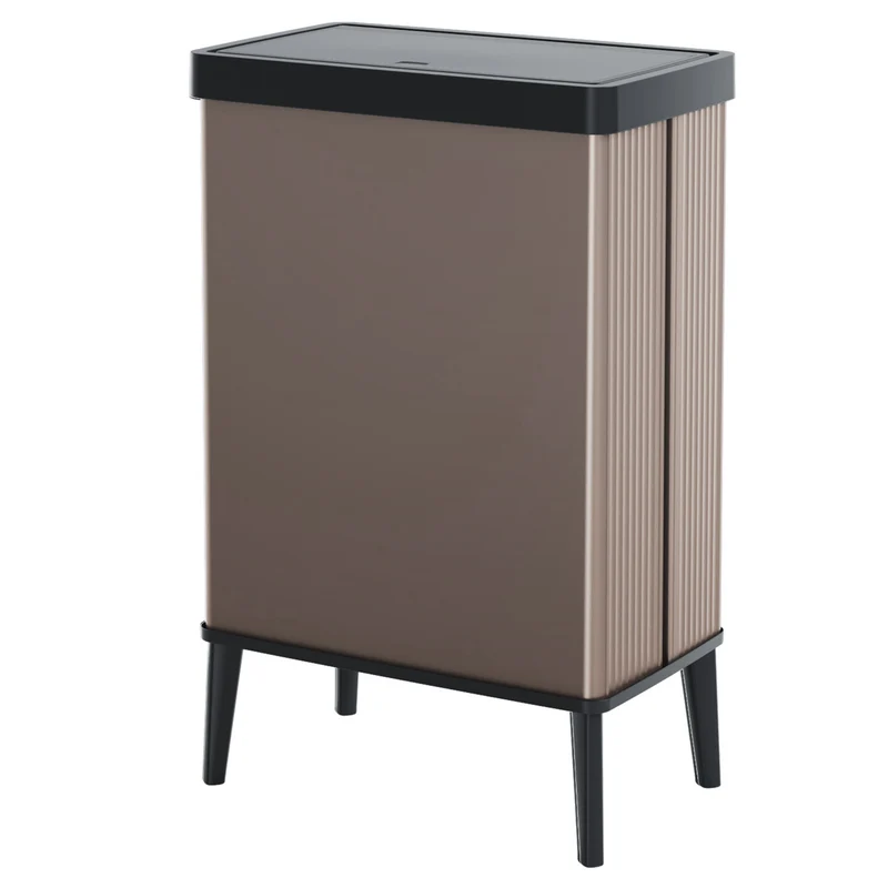 Curver trash garbage can, for segregation, on legs, pink, capacity 54l, Verto