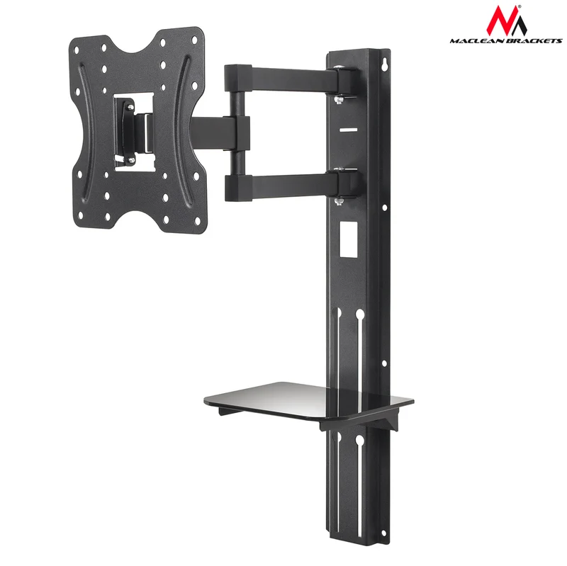 TV mount with DVD shelf Maclean, VESA 200x200, 23"-42", 30kg, MC-771