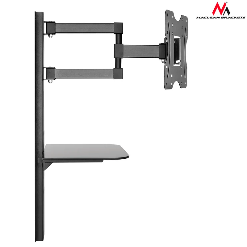 TV mount with DVD shelf Maclean, VESA 200x200, 23"-42", 30kg, MC-771