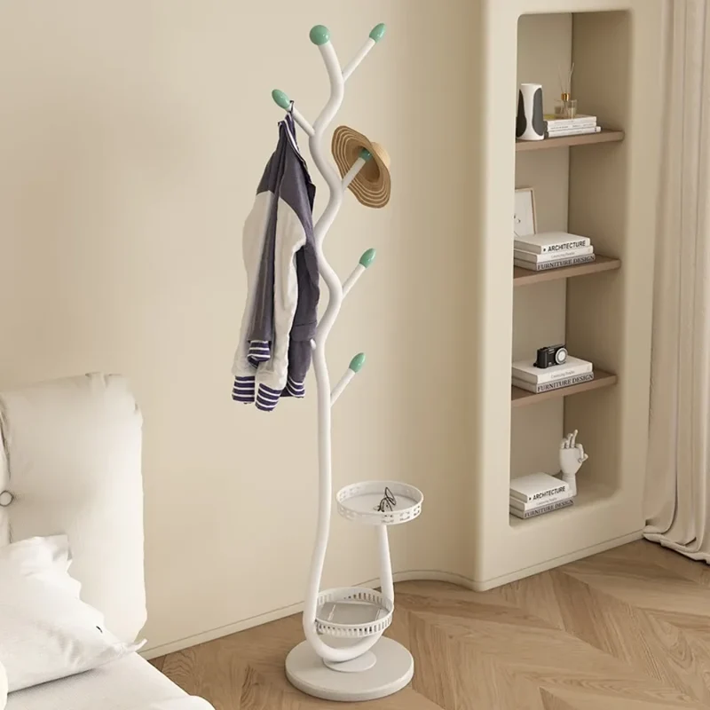 Portemanteau Sur Pied en Forme de Branche – Style Français – Porte-Sacs et Chapeaux – Séchoir à Pôle Unique pour Salon ou Chambre