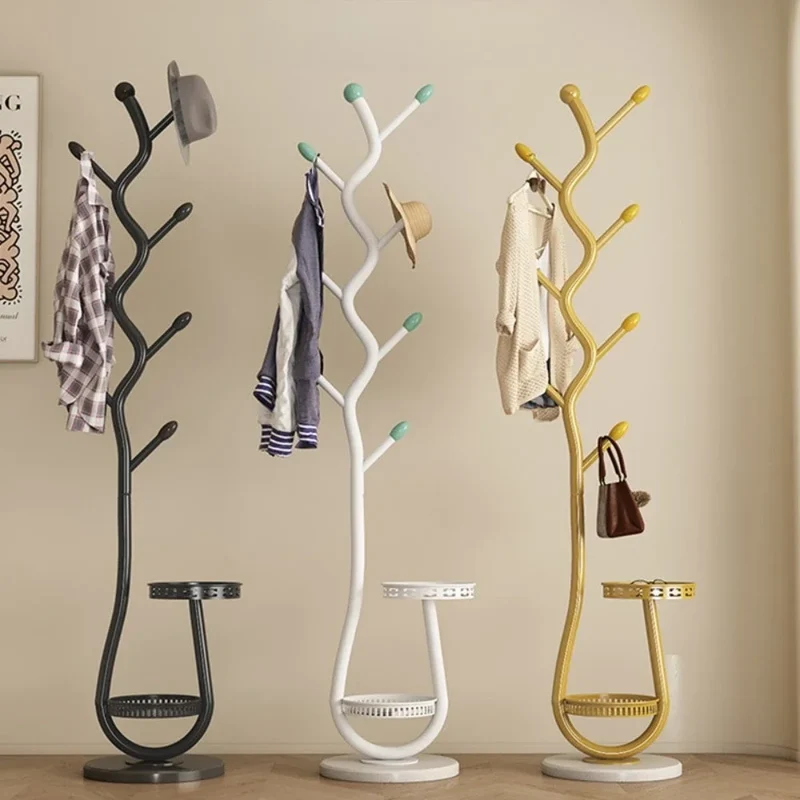 Portemanteau Sur Pied en Forme de Branche – Style Français – Porte-Sacs et Chapeaux – Séchoir à Pôle Unique pour Salon ou Chambre