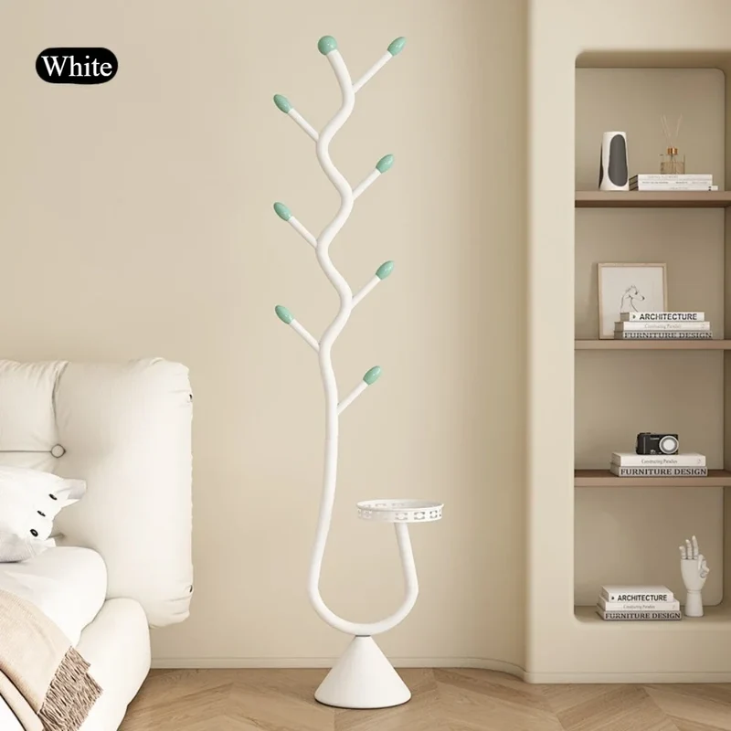 Portemanteau Sur Pied en Forme de Branche – Style Français – Porte-Sacs et Chapeaux – Séchoir à Pôle Unique pour Salon ou Chambre