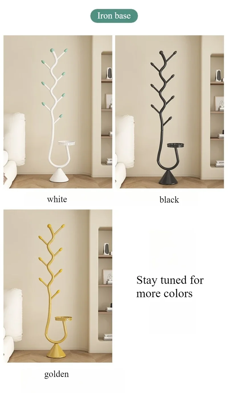 Portemanteau Sur Pied en Forme de Branche – Style Français – Porte-Sacs et Chapeaux – Séchoir à Pôle Unique pour Salon ou Chambre
