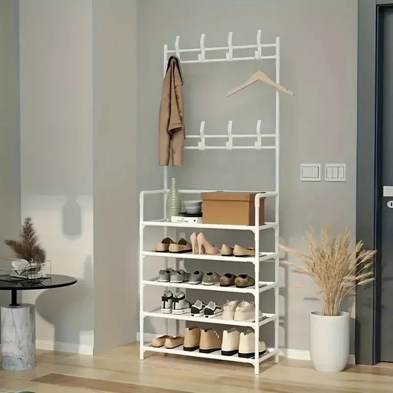 Étagère de Rangement Multifonctionnelle pour Appartement – Organisateur en Plastique pour Chaussures, Vêtements et Accessoires – Montage Facile et Design Autoportant