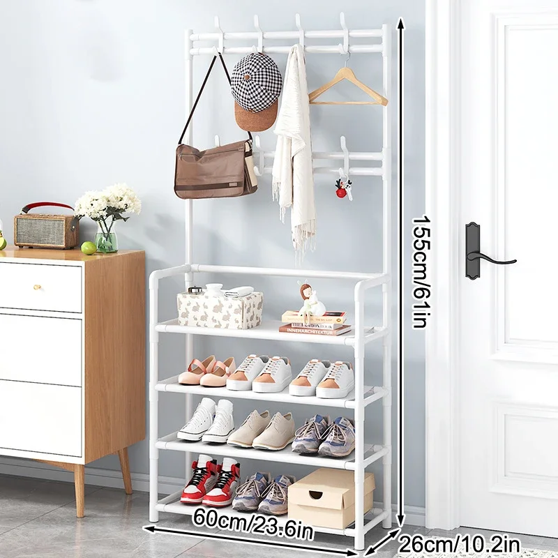 Étagère de Rangement Multifonctionnelle pour Appartement – Organisateur en Plastique pour Chaussures, Vêtements et Accessoires – Montage Facile et Design Autoportant