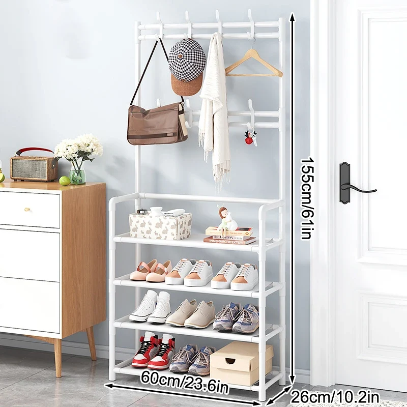 Étagère de Rangement Multifonctionnelle pour Appartement – Organisateur en Plastique pour Chaussures, Vêtements et Accessoires – Montage Facile et Design Autoportant