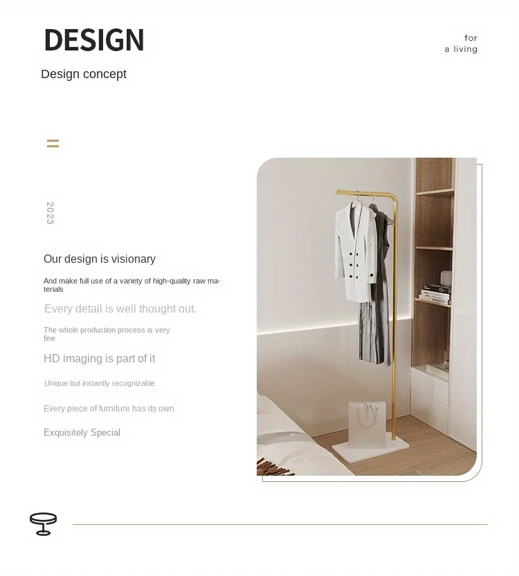 Valet Scandinave Moderne en Métal – Portant à Vêtements Multifonction sur Pied pour Costumes et Accessoires de Chambre