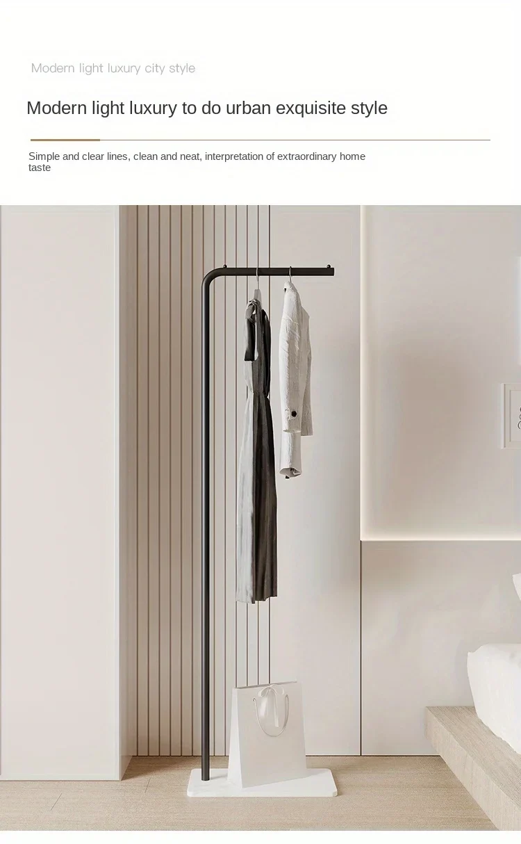 Valet Scandinave Moderne en Métal – Portant à Vêtements Multifonction sur Pied pour Costumes et Accessoires de Chambre