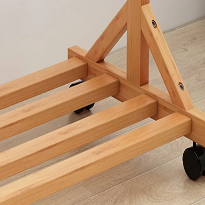 Portant à vêtements en bois pour séchage, vestes, boutiques, jardin, meuble gain de place pour salon