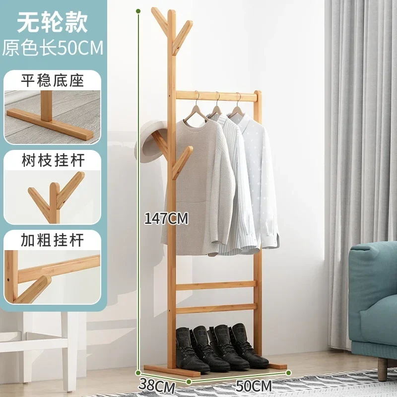 Portant à vêtements en bois pour séchage, vestes, boutiques, jardin, meuble gain de place pour salon