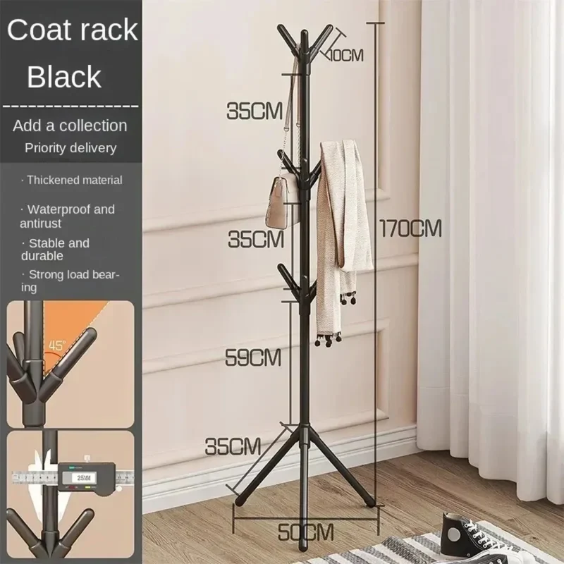 Portant vertical en forme d’arbre – Porte-manteaux et porte-chapeaux pour chambre