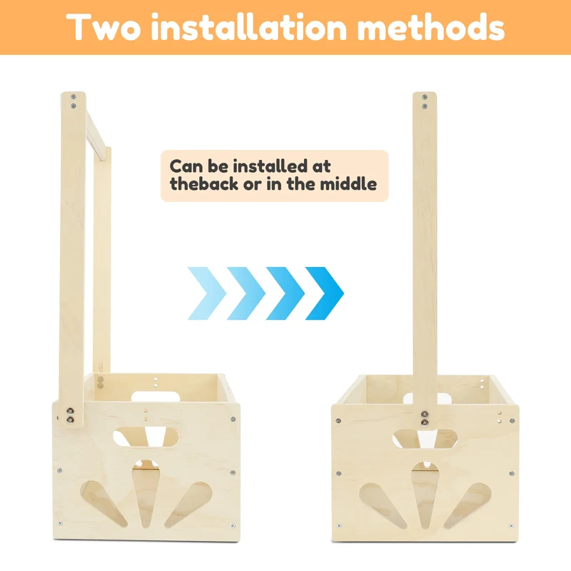 Caisse de rangement en bois – Jouets, vêtements et accessoires enfants