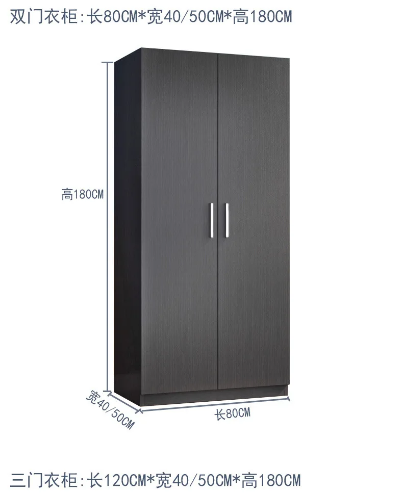 Grande armoire en bois – Design simple – Chambre ou location