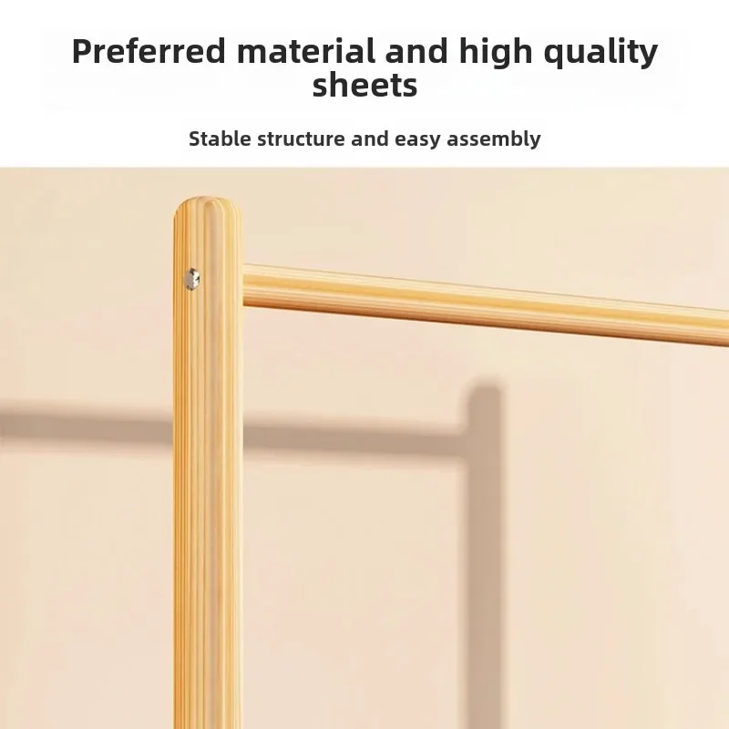 Portant à vêtements pour animaux – Bois massif – Rangement pour manteaux et accessoires