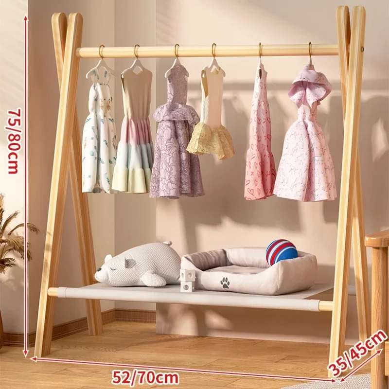 Portant à vêtements pour animaux – Bois massif – Rangement pour manteaux et accessoires