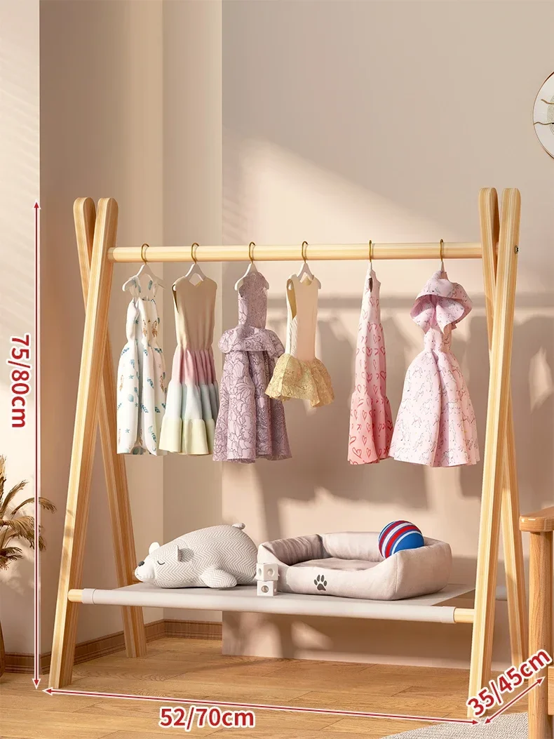Portant à vêtements pour animaux – Bois massif – Rangement pour manteaux et accessoires