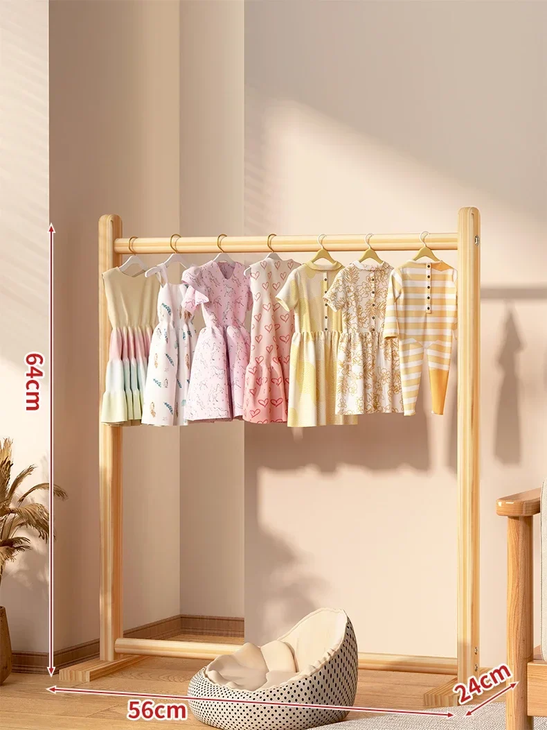 Portant à vêtements pour animaux – Bois massif – Rangement pour manteaux et accessoires