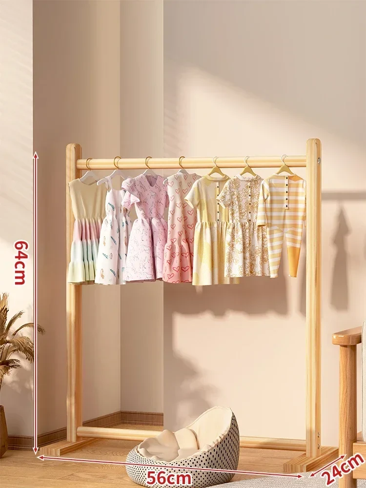 Portant à vêtements pour animaux – Bois massif – Rangement pour manteaux et accessoires