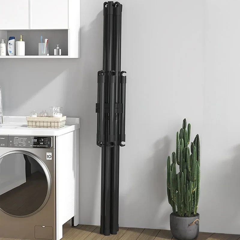 Portant à vêtements pliable – Du sol au plafond – Utilisation intérieure et balcon
