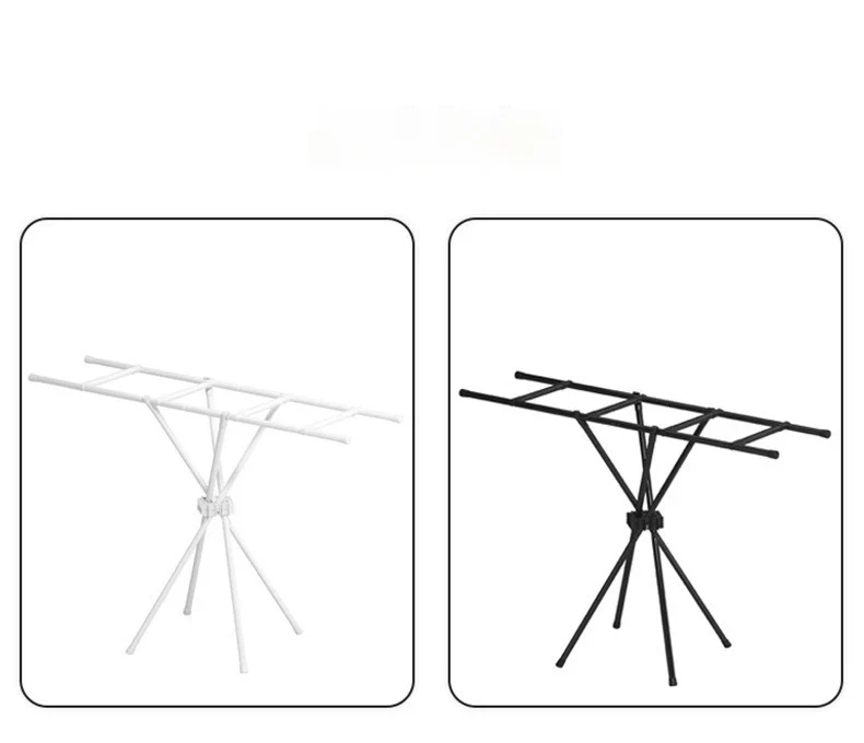 Portant à vêtements pliable – Du sol au plafond – Utilisation intérieure et balcon