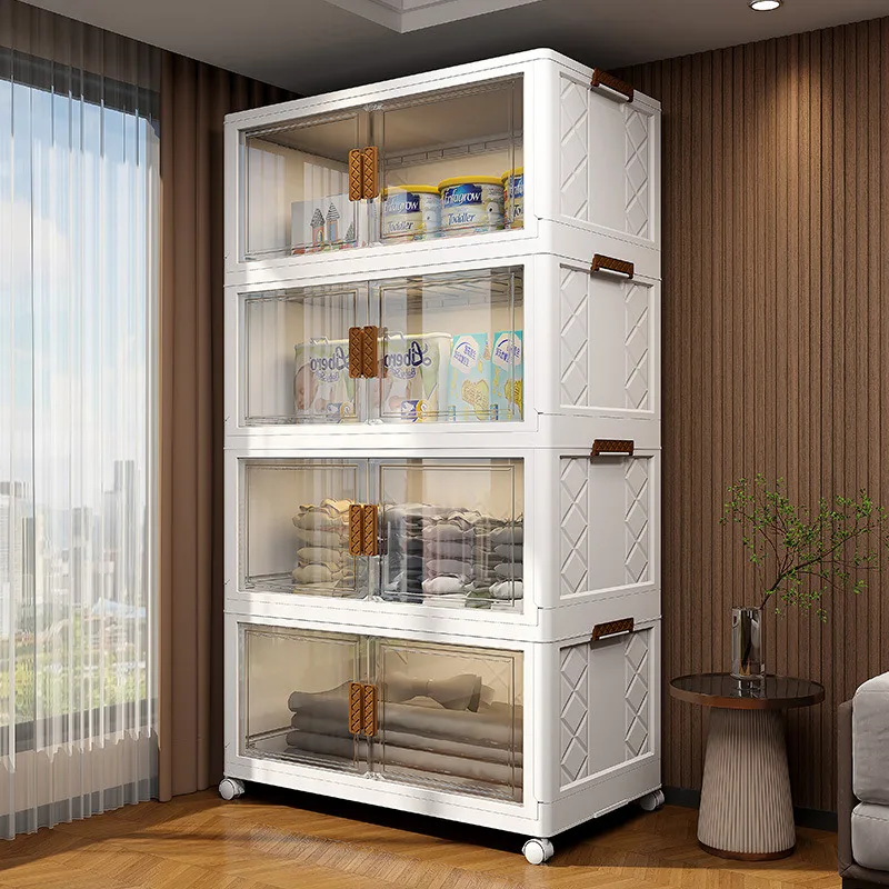 Armoire de rangement pliante multifonction sans installation – Salon, chambre ou bureau