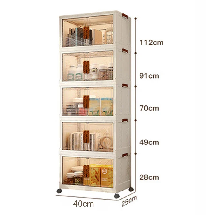 Armoire de rangement pliante multifonction sans installation – Salon, chambre ou bureau