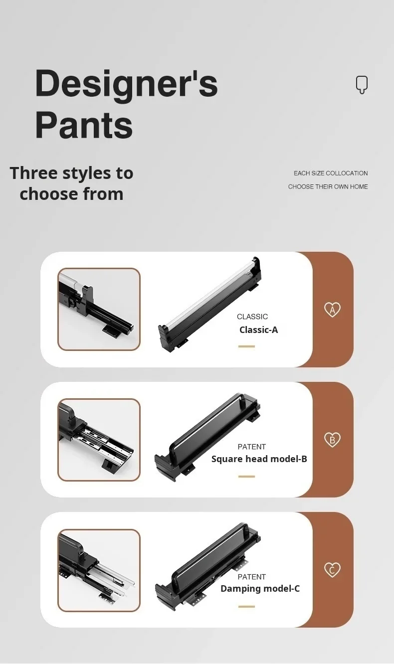 Tringle coulissante télescopique pour penderie – extensible et pliable