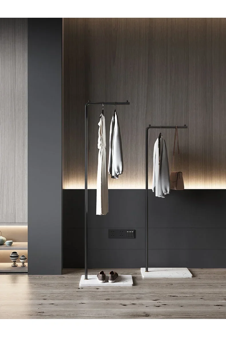Valet de Nuit Scandinave Métal - Portant Vêtements Multifonction Moderne