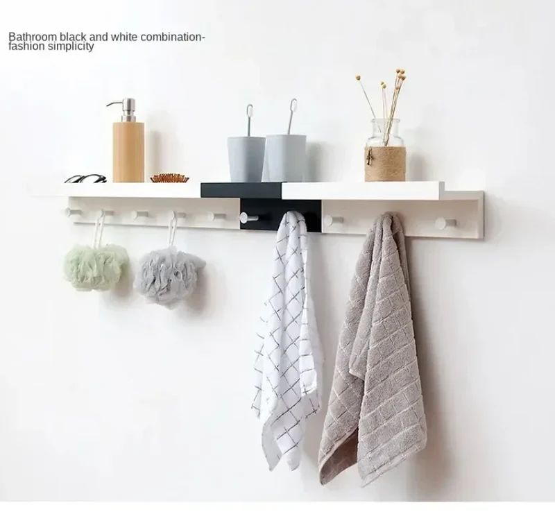 Porte-Manteau Mural Bois Bambou - Crochets Entrée Dressing Design